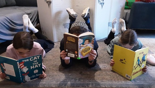 Students reading
